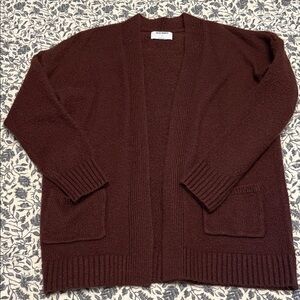 Old Navy Maroon Open Front Cardigan- Size Small